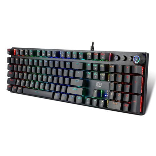 AKB-650EB RGB Programmable Mechanical Gaming Keyboard with Detachable Magnetic Palmrest