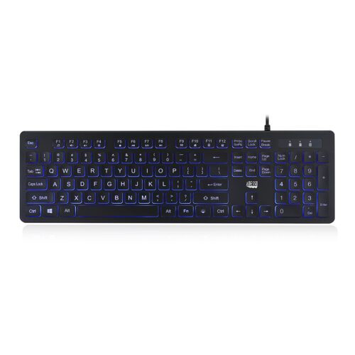 Adesso Large Print Illuminated Desktop Keyboard
